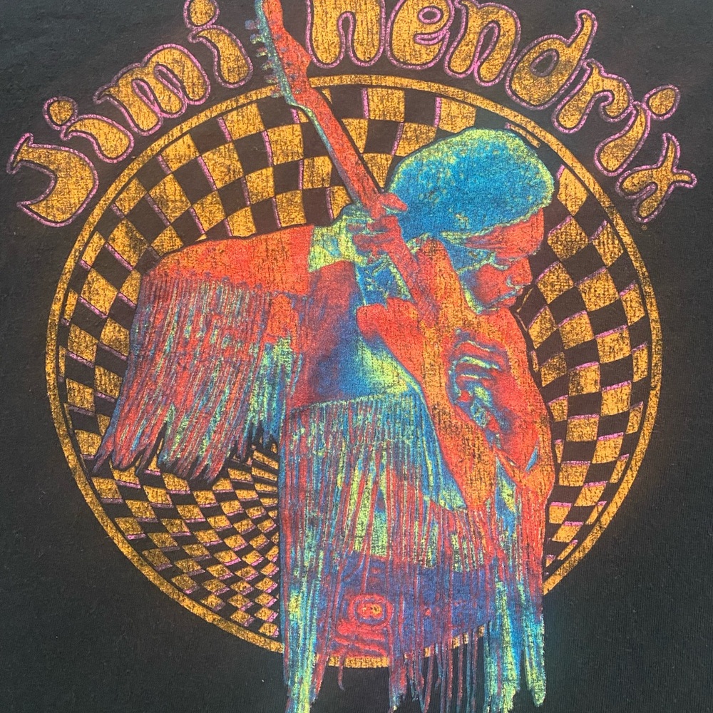 Jimi Hendrix Print Large T-Shirt